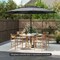 10 ft Garden Umbrella with 3-Tier Vented Design and Tilt Adjustment